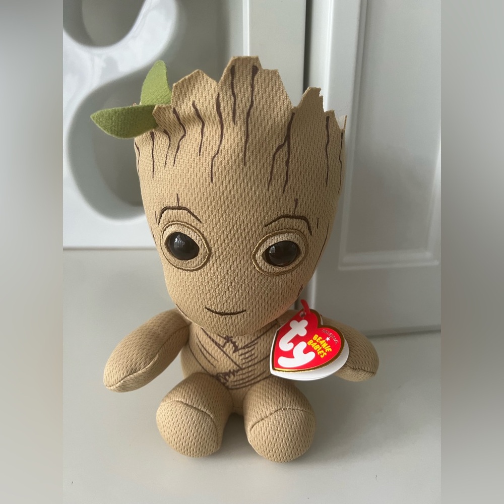 TY Beanie Baby Groot Plush Toy Small BRAND NEW